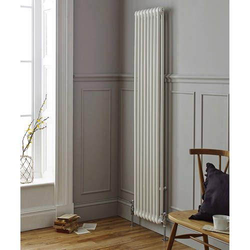 Kartell White K-Rad Laser Klassic Vertical Radiator 425X1800mm (2 Col, ).