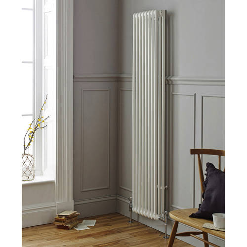 Kartell White K-Rad Laser Klassic Vertical Radiator 335X1800mm (3 Col, ).