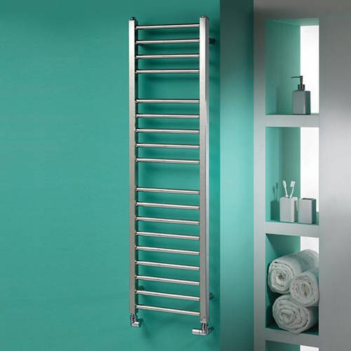 Kartell K-Rad Metro Heated Towel Rail 500W X 1200H Mm (Stainless Steel).