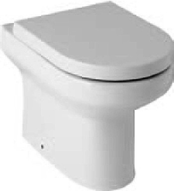 Larger image of Hydra Curved Back To Wall Toilet Pan With Soft Close Seat.