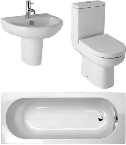 Larger image of Hydra Revive Deluxe  Suite With 1800x800mm Single Ended Acrylic Bath.