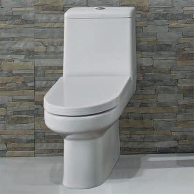 Example image of Hydra Curved Toilet With Push Flush Cistern & Soft Close Seat.
