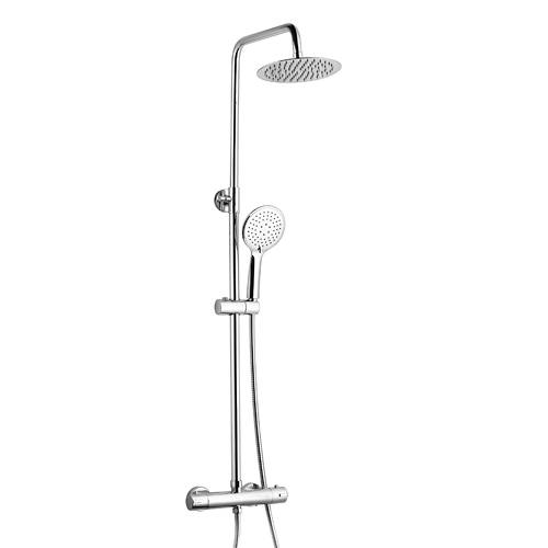 Kartell Plan Exposed Shower Valve With Rigid Riser Kit (Chrome).