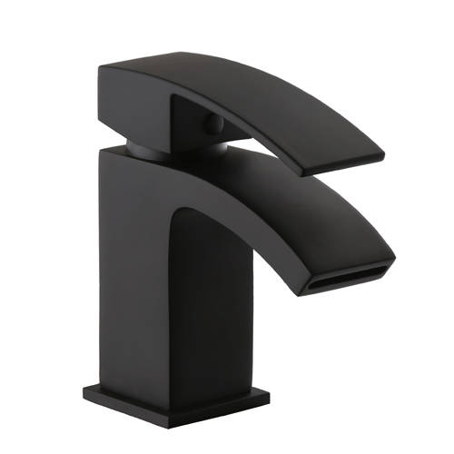 Kartell Black Nero Basin Mixer Tap (Matt ).