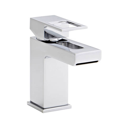 Example image of Kartell Kourt Basin Mixer Tap With Click Clack Waste (Chrome).