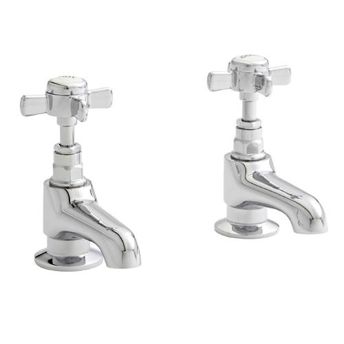 Kartell Klassique Basin Taps (Pair, Chrome).