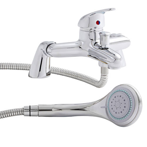 Kartell G4k Bath Shower Mixer Tap With Kit (Chrome).