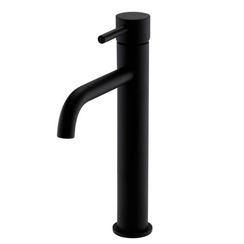 Kartell Black Nero Tall Basin Mixer Tap (Matt ).