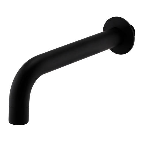 Kartell Black Nero Wall Mounted Bath Spout (Matt ).