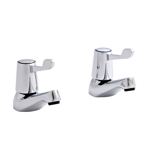 Kartell Leva Basin Taps (Pair, Chrome).