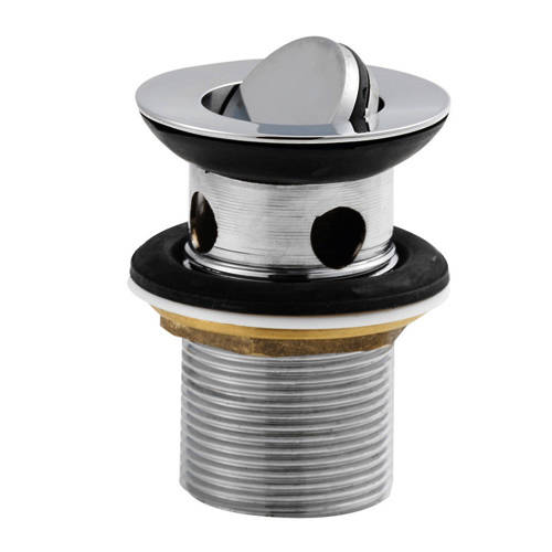 Kartell Wastes Flip Top Basin Waste (Slotted, Chrome).