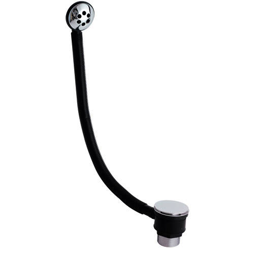 Kartell Wastes Sprung Bath Waste With Overflow (Chrome).