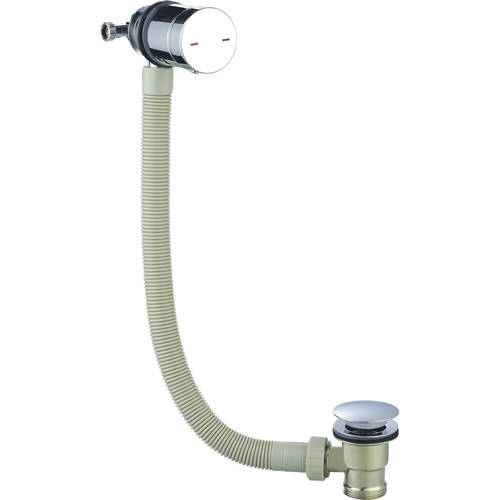 Kartell Wastes Bath Overflow Filler Waste (Chrome).