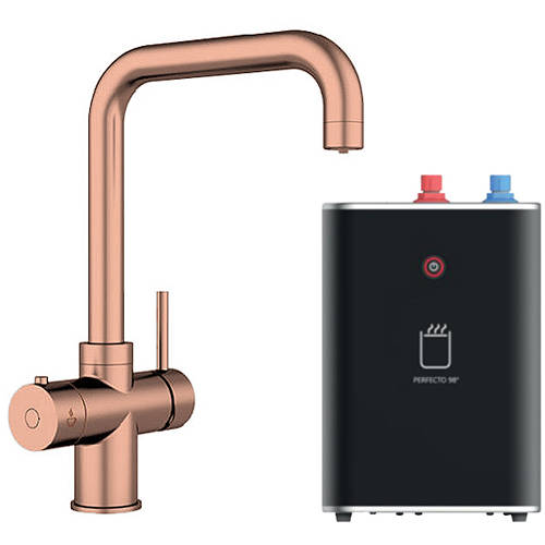 Larger image of Kedl Delta Classic 3 In 1 Boiling Water Kitchen Tap (Copper, 2.4L).