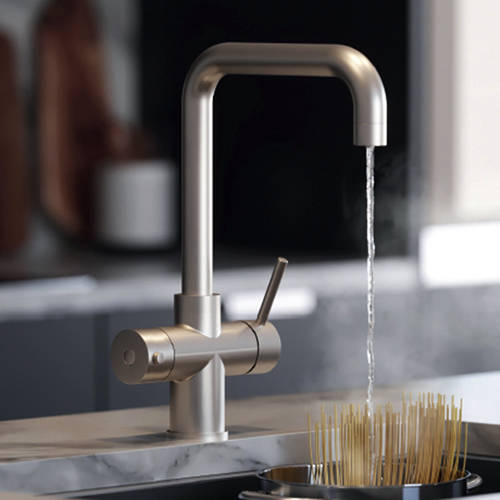 Example image of Kedl Delta Digital 4 In 1 Boiling Water Kitchen Tap (Brushed Nickel, 2.4L).