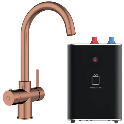 Larger image of Kedl Tundra Classic 3 In 1 Boiling Water Kitchen Tap (Copper, 2.4L).