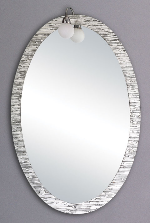 Larger image of Lucy Kenmore illuminated bathroom mirror.  Size 600x900mm.
