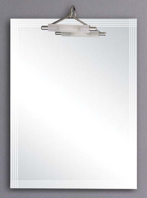 Larger image of Hudson Reed Kinsale illuminated bathroom mirror.  Size 600x800mm.