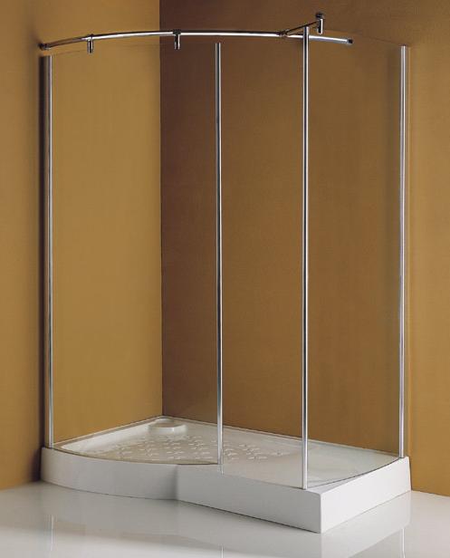 Larger image of Lucy Sudbury right handed walk in shower enclosure + tray