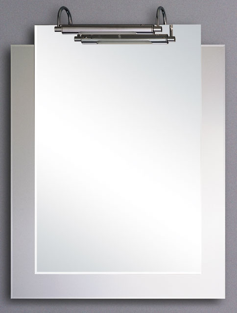 Larger image of Hudson Reed Wexford illuminated bathroom mirror.  Size 700x900mm.