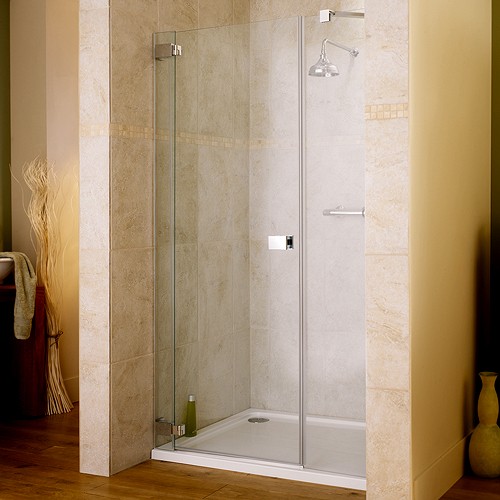 Larger image of Lakes Italia 1400x1950 Hinged Shower Door & Glass Panels. Left Handed.