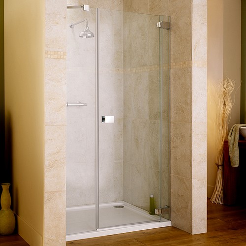 Larger image of Lakes Italia 1400x1950 Hinged Shower Door & Glass Panels. Right Handed.