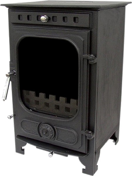 Example image of La Hacienda Stoves Glevum Wood Burning Stove.  688x397mm. 6.5kW