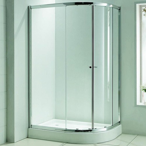 Larger image of Matrix Enclosures Offset Quadrant Shower Enclosure, 1200x800mm.