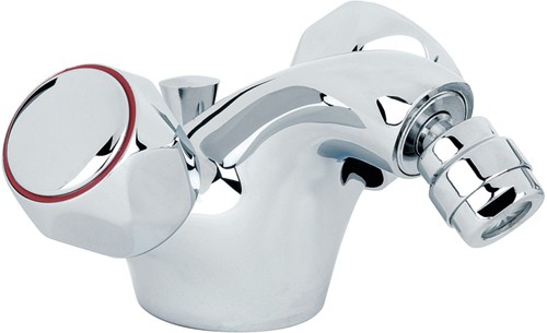 Larger image of Mayfair Alpha Mono Bidet Mixer Tap With Pop Up Waste (Chrome).
