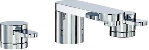 Larger image of Mayfair Cielo 3 Tap Hole Bath Filler Tap (Chrome).