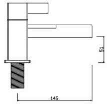 Technical image of Mayfair Dream Waterfall Basin & Bath Shower Mixer Tap Set (Free Shower Kit).