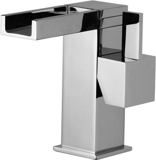 Larger image of Mayfair Dream Waterfall Basin Mixer Tap With Push Button Waste.