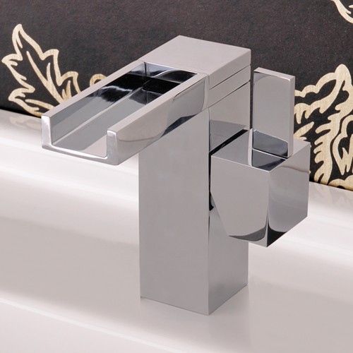Example image of Mayfair Dream Waterfall Basin Mixer Tap With Push Button Waste.