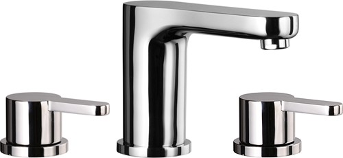 Larger image of Mayfair Eion 3 Tap Hole Basin Tap With Click Clack Waste (Chrome).