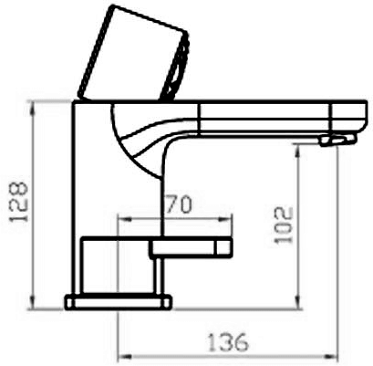 Technical image of Mayfair Eion 3 Hole Basin & 5 Hole Bath Shower Mixer Tap Set (Chrome).