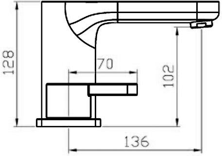 Technical image of Mayfair Eion 3 Tap Hole Basin & Bath Filler Tap Set (Chrome).