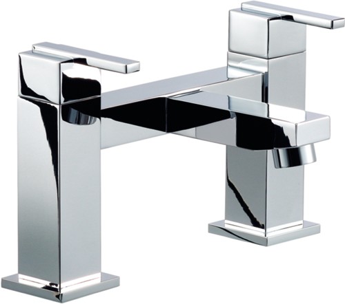 Larger image of Mayfair Ice Quad Lever Bath Filler Tap (Chrome).