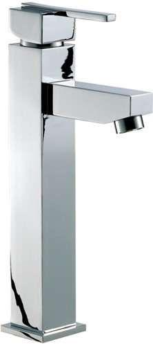 Larger image of Mayfair Ice Quad Lever Cloakroom Mono Basin Mixer Tap, 283mm High.