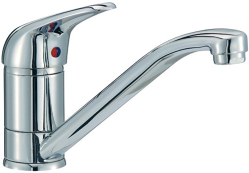 Larger image of Mayfair Kitchen Modena Monoblock Kitchen Tap With Swivel Spout (Chrome).
