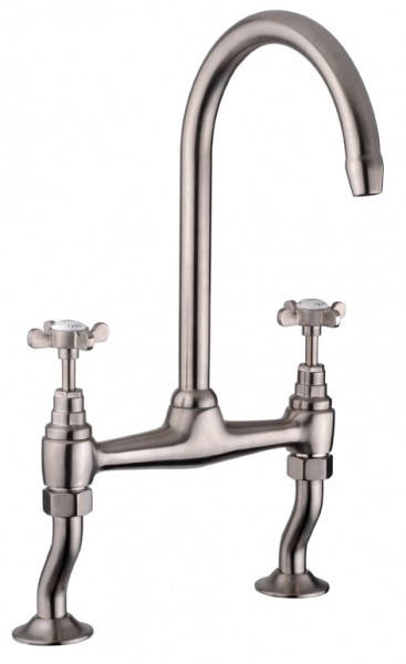 Larger image of Mayfair Westminster Bridge Mixer Kitchen Tap (Brushed Nickel).