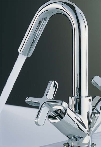 Example image of Mayfair Loli Mono Basin Mixer Tap With Pop-Up Waste (Chrome).
