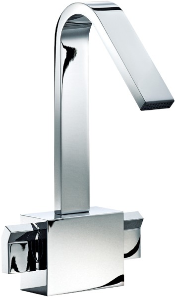Larger image of Mayfair Milo Mono Basin Mixer Tap With Click-Clack Waste (Chrome).