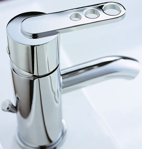 Example image of Mayfair Zoom Mono Basin Mixer Tap With Pop Up Waste (Chrome).