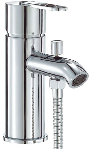 Larger image of Mayfair Zoom One Tap Hole Bath Shower Mixer Tap With Shower Kit (Chrome).
