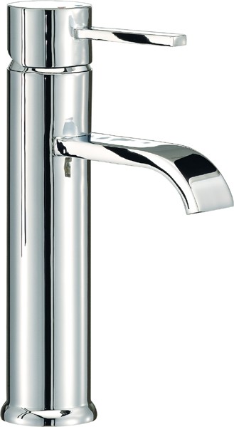 Larger image of Mayfair Wave Basin Mixer Tap, Freestanding, 232mm High (Chrome).