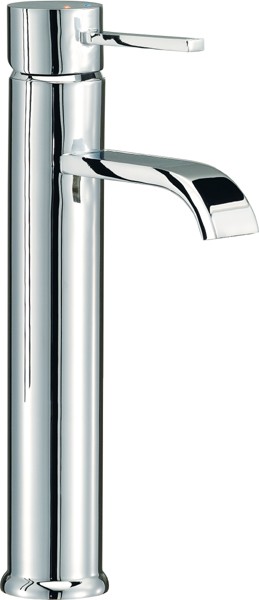 Larger image of Mayfair Wave Basin Mixer Tap, Freestanding, 292mm High (Chrome).