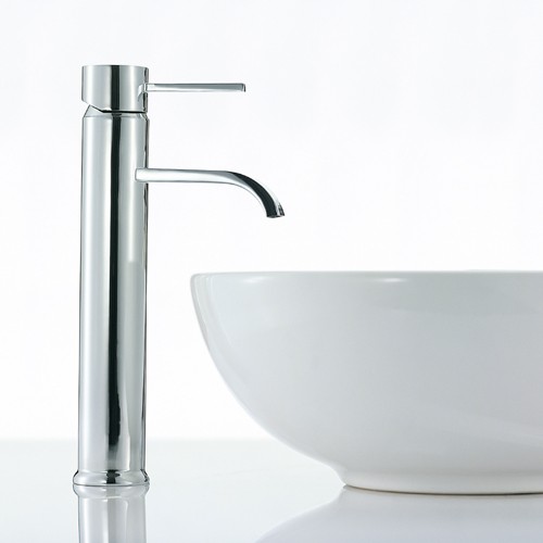 Example image of Mayfair Wave Basin Mixer Tap, Freestanding, 292mm High (Chrome).