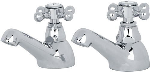 Larger image of Mayfair Ritz Bath Taps (Pair, Chrome).