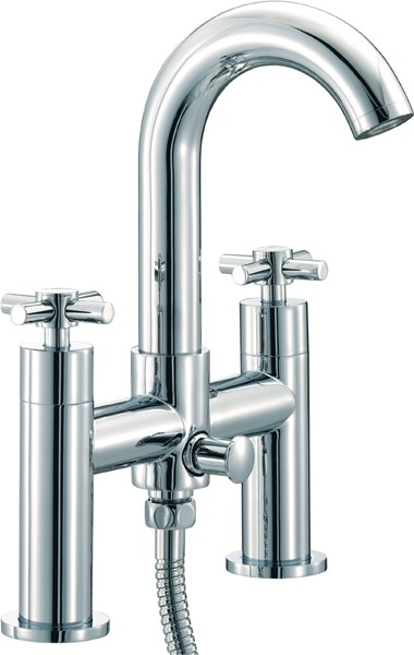 Larger image of Mayfair Series C Bath Shower Mixer Tap With Shower Kit (High Spout).