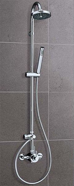 Larger image of Mayfair Series L Exposed Thermostatic Shower Set With Valve, Riser & Head.